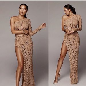 Jluxe sexy net maxi dress size large